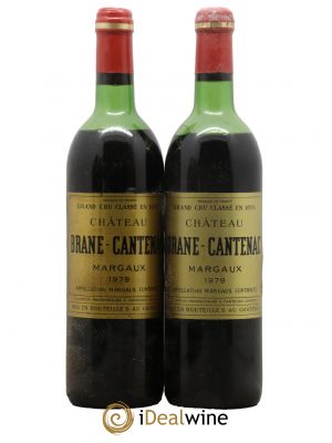 Château Brane Cantenac 2ème Grand Cru Classé 1979 - Lot de 2 Bouteilles