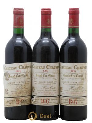 Château Chauvin Grand Cru Classé 1988 - Lot de 3 Bottles