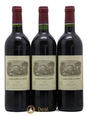 Carruades de Lafite Rothschild Second vin 1998 - Lot de 3 Bottles