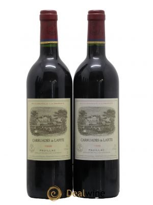 Carruades de Lafite Rothschild Second vin 1998 - Lot de 2 Bouteilles