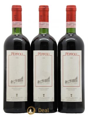 Chianti Classico Piero Antinori DOCG Peppoli Marchesi Antinori 1994 - Lot de 3 Bottles