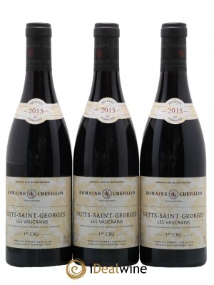 Nuits Saint-Georges 1er Cru Les Vaucrains Robert Chevillon  2015 - Lot of 3 Bottles
