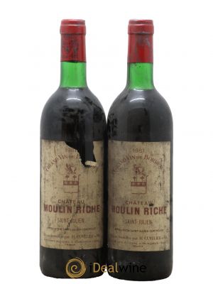 Château Moulin Riche 1981 - Lot de 2 Bottles