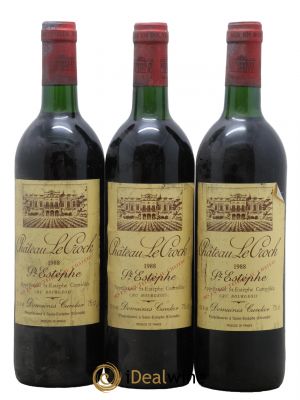 Château le Crock Cru Bourgeois  1988 - Lot of 3 Bottles