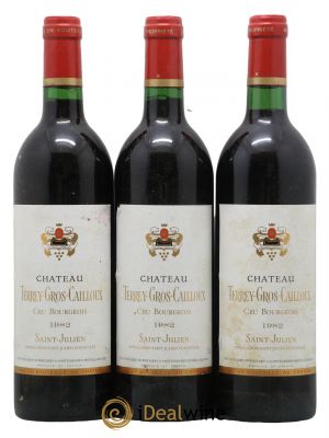 Château Terrey Gros Cailloux Cru Bourgeois 1982 - Lot de 3 Bottles