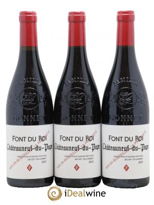 Châteauneuf-du-Pape Lieu Dit Les Combes Domaine de la Font du Roi 2021 - Lot de 3 Bottles