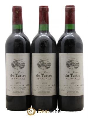 - Margaux Les Jardins Du Tertre  1996 - Lot of 3 Bottles