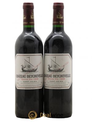 Château Beychevelle 4ème Grand Cru Classé 1998 - Lot de 2 Bottles