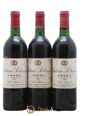 Château Potensac  1985 - Lot of 3 Bottles