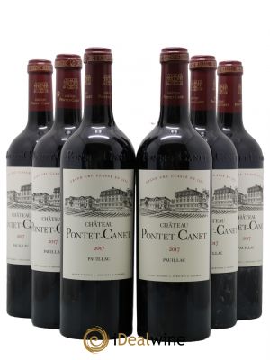 Château Pontet Canet 5ème Grand Cru Classé 2017 - Lot de 6 Bottles