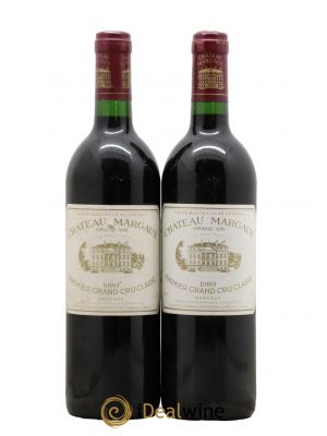 Château Margaux 1er Grand Cru Classé  1989 - Lot of 2 Bottles