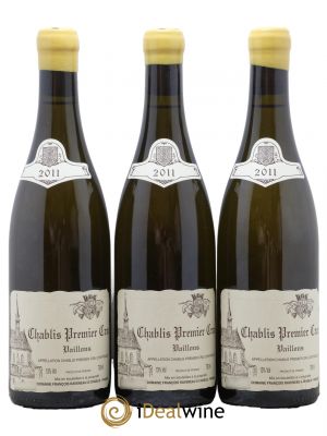 Chablis 1er Cru Vaillons Raveneau (Domaine)  2011 - Lot of 3 Bottles