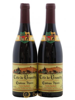 Côte de Brouilly Cuvée Zaccharie Château Thivin 2011 - Lot de 2 Bottles