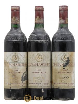 Château Lascombes 2ème Grand Cru Classé  1990 - Lot of 3 Bottles