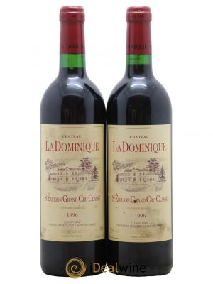 Château la Dominique Grand Cru Classé 1996 - Lot de 2 Bottles