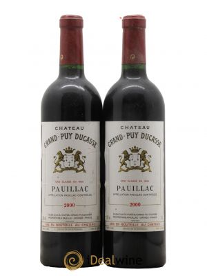 Château Grand Puy Ducasse 5ème Grand Cru Classé 2000 - Lot de 2 Bottles