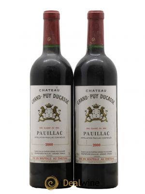 Château Grand Puy Ducasse 5ème Grand Cru Classé  2000 - Lot of 2 Bottles