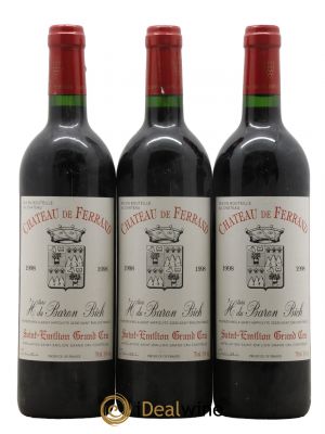 Château de Ferrand Grand Cru Classé 1998 - Lot de 3 Bottles