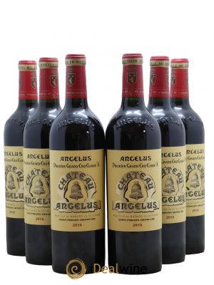Château Angélus 1er Grand Cru Classé A 2016 - Lot de 6 Bottles