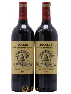 Château Angélus 1er Grand Cru Classé A 2016 - Lot de 2 Bottles