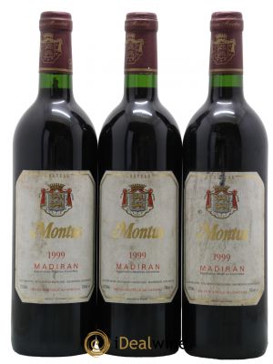Madiran Château Montus Alain Brumont  1999 - Lot of 3 Bottles
