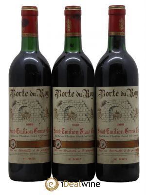Château Les Ormes Brun Porte Du Roy 1988 - Lot de 3 Bottles