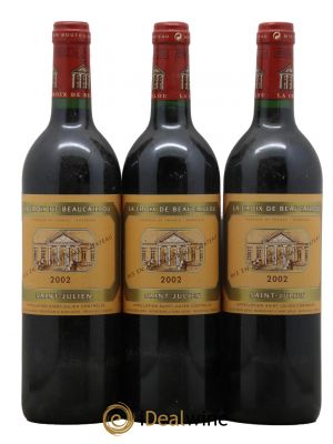 La Croix de Beaucaillou Second vin 2002 - Lot de 3 Bouteilles