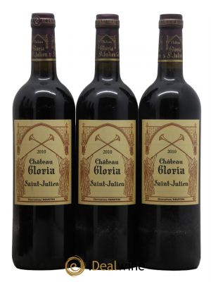 Château Gloria  2010 - Lot of 3 Bottles