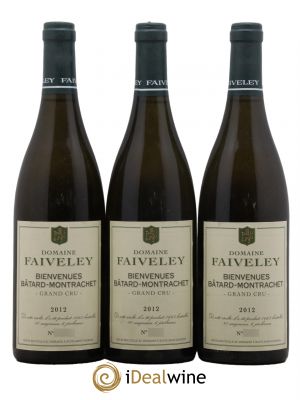 Bienvenues-Bâtard-Montrachet Grand Cru Faiveley  2012 - Lot of 3 Bottles