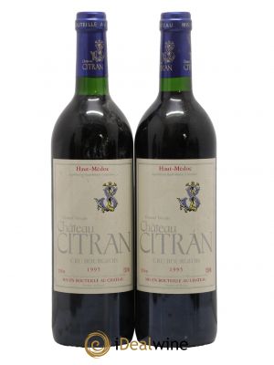 Château Citran Cru Bourgeois  1995 - Lot of 2 Bottles