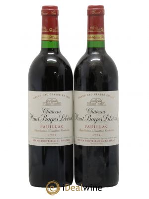 Château Haut Bages Libéral 5ème Grand Cru Classé 1994 - Lot de 2 Bottles