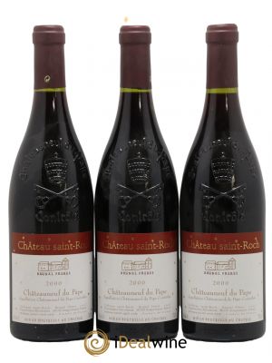 Châteauneuf-du-Pape Château Saint Roch Brunel 2000 - Lot of 3 Bottles