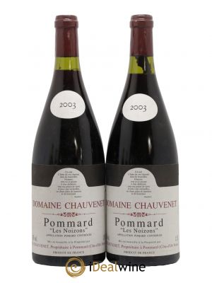 Pommard Les Noizons Domaine Chauvenet 2003 - Lot de 2 Magnums