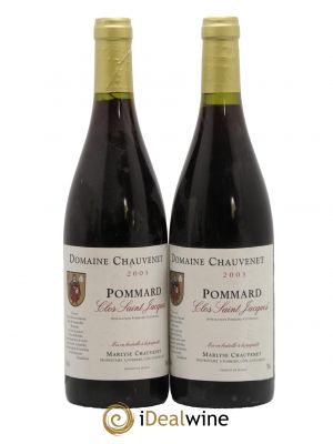 Pommard Clos Saint Jacques Domaine Chauvenet 2003 - Lot de 2 Bottles