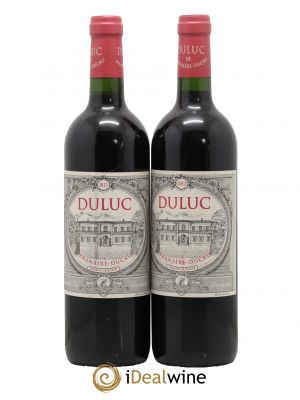 Duluc de Branaire Second Vin 2012 - Lot de 2 Bottles