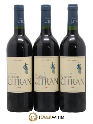 Château Citran Cru Bourgeois  2005 - Lot of 3 Bottles