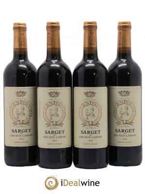 Sarget de Gruaud Larose Second Vin 2016 - Lot de 4 Bouteilles