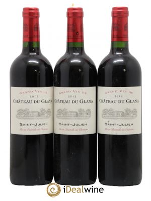 Château du Glana Cru Bourgeois  2012 - Lot of 3 Bottles
