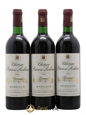 Château Prieuré Lichine 4ème Grand Cru Classé 1996 - Lot de 3 Bottles