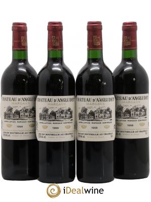 Château d'Angludet Cru Bourgeois  1998 - Lot of 4 Bottles