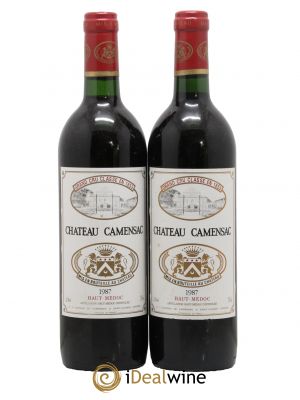 Château Camensac 5ème Grand Cru Classé 1987 - Lot de 2 Bottles