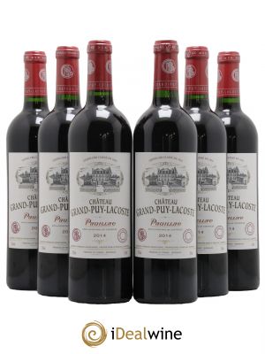 Château Grand Puy Lacoste 5ème Grand Cru Classé  2014 - Lot of 6 Bottles