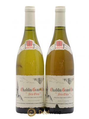 Chablis Grand Cru Les Clos Vincent Dauvissat (Domaine)  1996 - Lot of 2 Bottles
