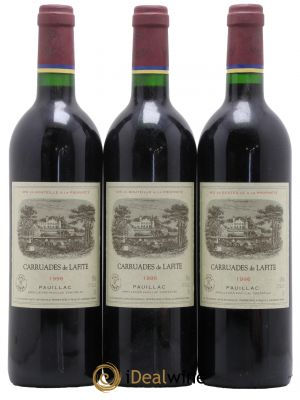 Carruades de Lafite Rothschild Second vin 1996 - Lot de 3 Bottles