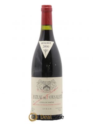 Côtes du Rhône Cuvée Syrah Château de Fonsalette 2000 - Lot de 1 Bouteille