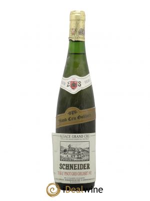 Pinot Gris (Tokay) Grand Cru Golberg Domaine Schneider 1992 - Lot de 2 Bottles
