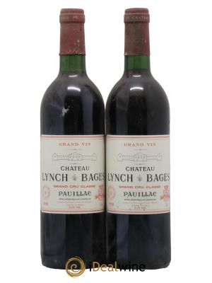 Château Lynch Bages 5ème Grand Cru Classé 1990 - Lot de 2 Bottles