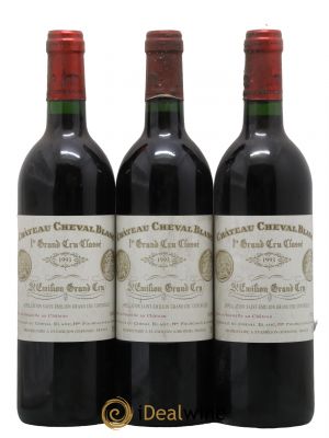 Château Cheval Blanc 1er Grand Cru Classé A 1993 - Lot de 3 Bouteilles