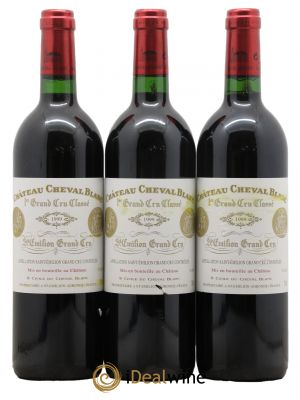 Château Cheval Blanc 1er Grand Cru Classé A 1999 - Lot de 3 Bottles