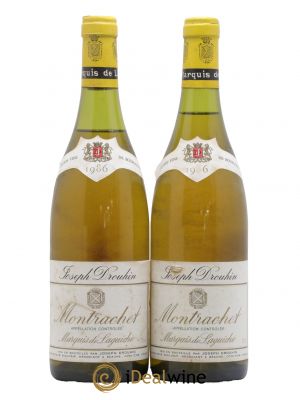 Montrachet Grand Cru Marquis de Laguiche Joseph Drouhin  1986 - Lot of 2 Bottles